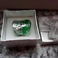 Anello vetro lavorato