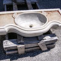 Lavabo vasca lavandino in pietra marmo esterno