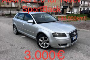 Audi A3 2.0 tdi 140cv Sportback 180.000km