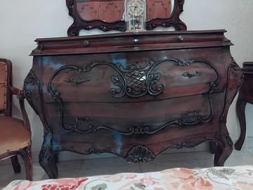 Composizione como' , 2 comodino, specchio