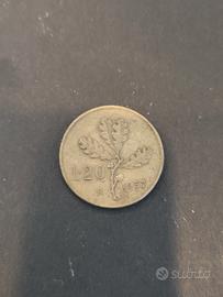moneta 20 lire 1957