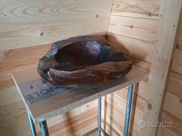 lavabo in legno 