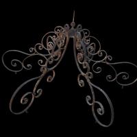 gazebo antico in ferro battuto