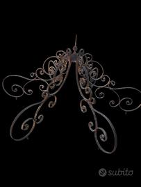 gazebo antico in ferro battuto