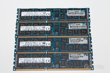 Memorie RAM DDR3 ECC 64 Gb 4x16 PC3-12800R HYNIX