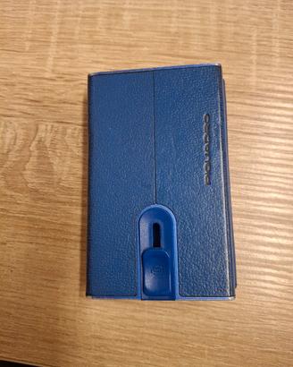 Portafoglio portacarte Piquadro Blu elettrico