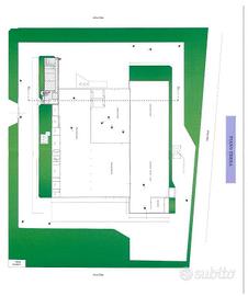 CAPANNONE INDUSTRIALE CON PIAZZALE E IMPIANTO FOTO