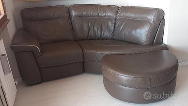 Divano in pelle con relax