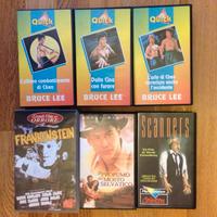 VIDEOCASSETTE Vhs film vari - horror e bruce lee