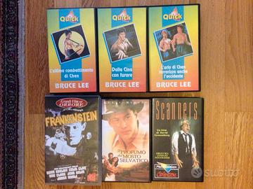 VIDEOCASSETTE Vhs film vari - horror e bruce lee