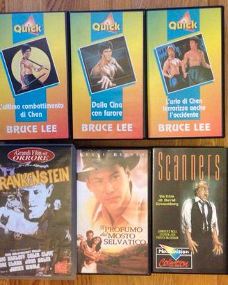 VIDEOCASSETTE Vhs film vari - horror e bruce lee