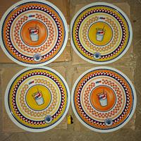 set 4 piatti pizza estathe nuovo