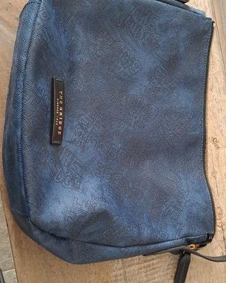 Borsa donna The Bridge blu con tracolla