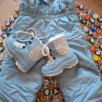 Salopette neve bimbo 18 mesi e scarponcino n.20/21