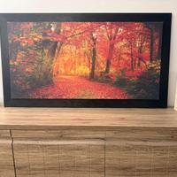 Quadro moderno su tela 75x135 cm autunno