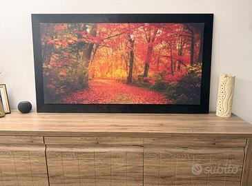 Quadro moderno su tela 75x135 cm autunno