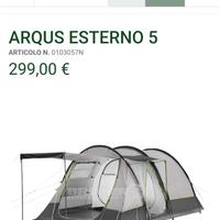 Tenda campeggio brunner 4- 5 posti
