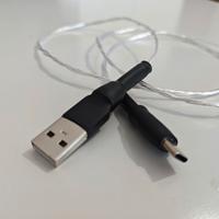 Cavo USB type C/A in puro argento