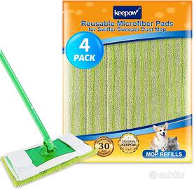 4 Panni in Microfibra per Swiffer Lavapavimenti