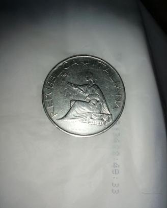 . Moneta argento 500 lire 1861 1961