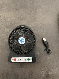Mini Ventilatore Portatile Ricaricabile – USB