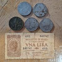 Banconota da una lira del 1944, C di Lira '40-'41