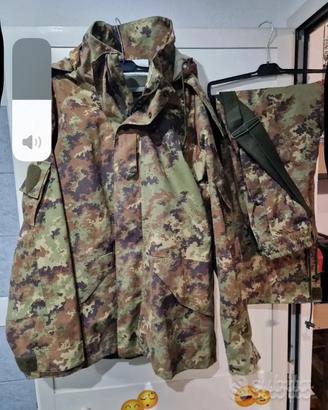 Completto mimetico esercito italiano impermeabile