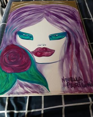 olio su tela novella parigini 70x50
