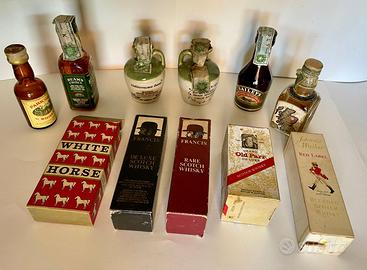 collezione di bottigliette mignon anni 60/70