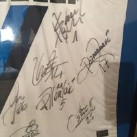 Cornice Maglia inter firmata giocatori TRIPLETE