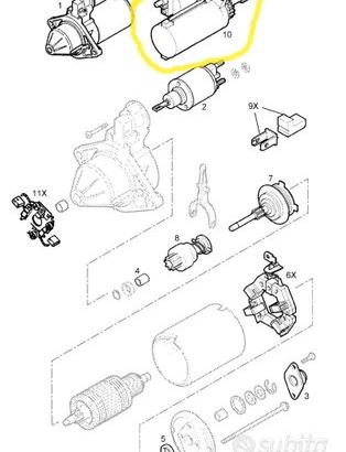Motorino avviamento motori diesel vauxhall opel