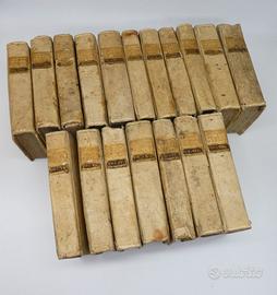 Collezione 18 libri antichi di Buffon, Napoli 1791
