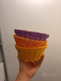 Cestini di plastica