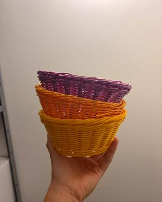 Cestini di plastica