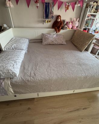 Divano letto IKEA HEMNES bianco con 3 cassetti