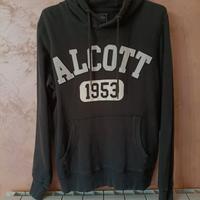 Felpa uomo con cappuccio felpata grigia "Alcott"