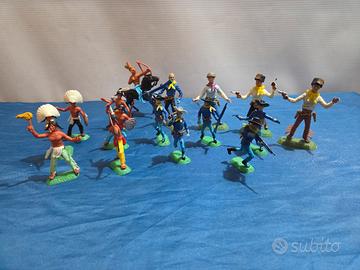 Lotto Soldatini NARDI Cowboy e Indiani 