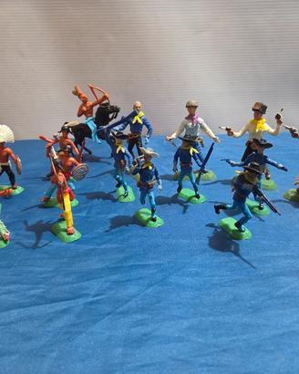 Lotto Soldatini NARDI Cowboy e Indiani 