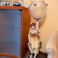 Lampada vintage in ceramica di Bassano da terra