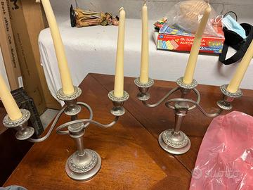candelabri con candele