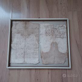 Manoscritto antico 1756