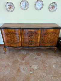 Cassettiera barocchetto veneziano in radica dinoce