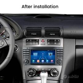 Autoradio bt navigatore mercedes classe c w203 dvd