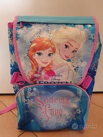 Zaino scuola estensibile Frozen + diario Frozen co