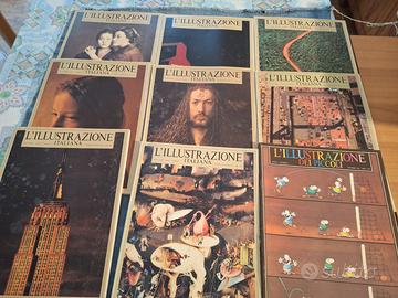 Lotto 9 riviste L’Illustrazione Italiana 1981-83