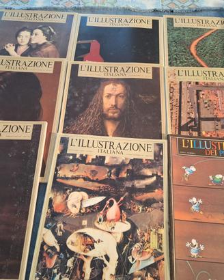 Lotto 9 riviste L’Illustrazione Italiana 1981-83