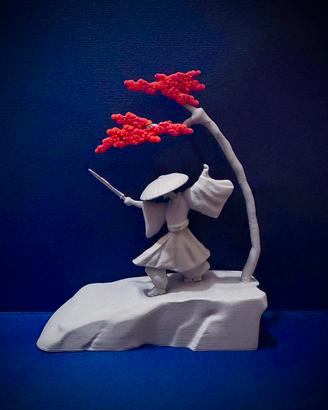 Action Figure Samurai Ronin Katana Japan Zen