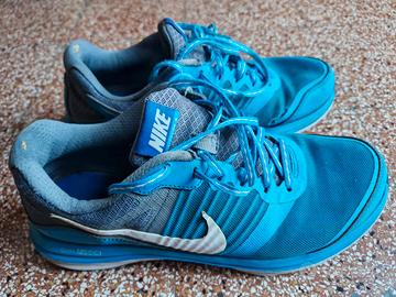 Scarpe Nike running azzurre dual fusion x  n.42
