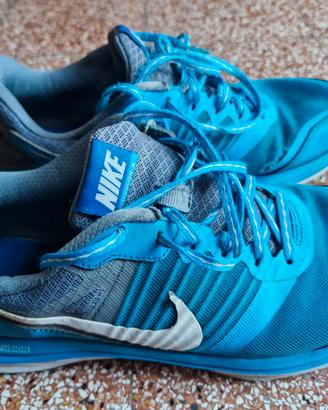 Scarpe Nike running azzurre dual fusion x  n.42
