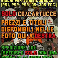 Giochi Originali (SOLO CD) per Varie Console